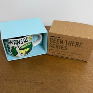 Starbucks Arkansas Mug with Green and White Design